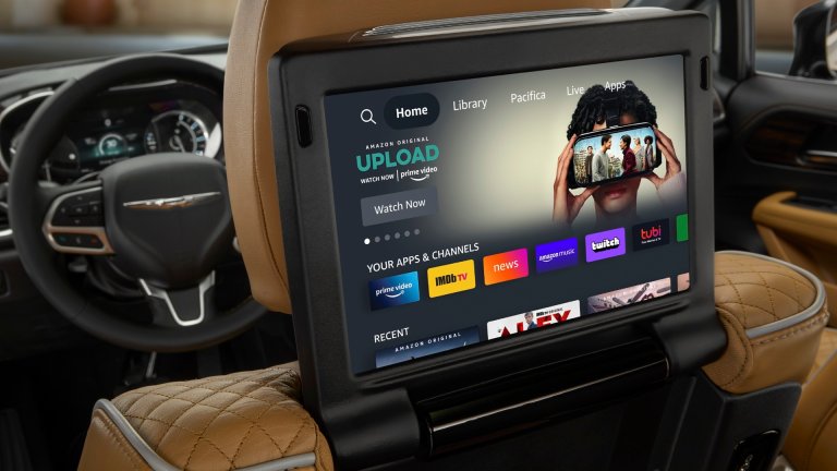 Amazon Fire TV in a Chrysler Pacifica
